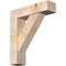 Ekena Millwork Traditional Craftsman Smooth Bracket w/ Offset Brace, Douglas Fir, 7 1/2"W x 28"D x 32"H BKT0806X28X32TRA04SDF - alternate 1